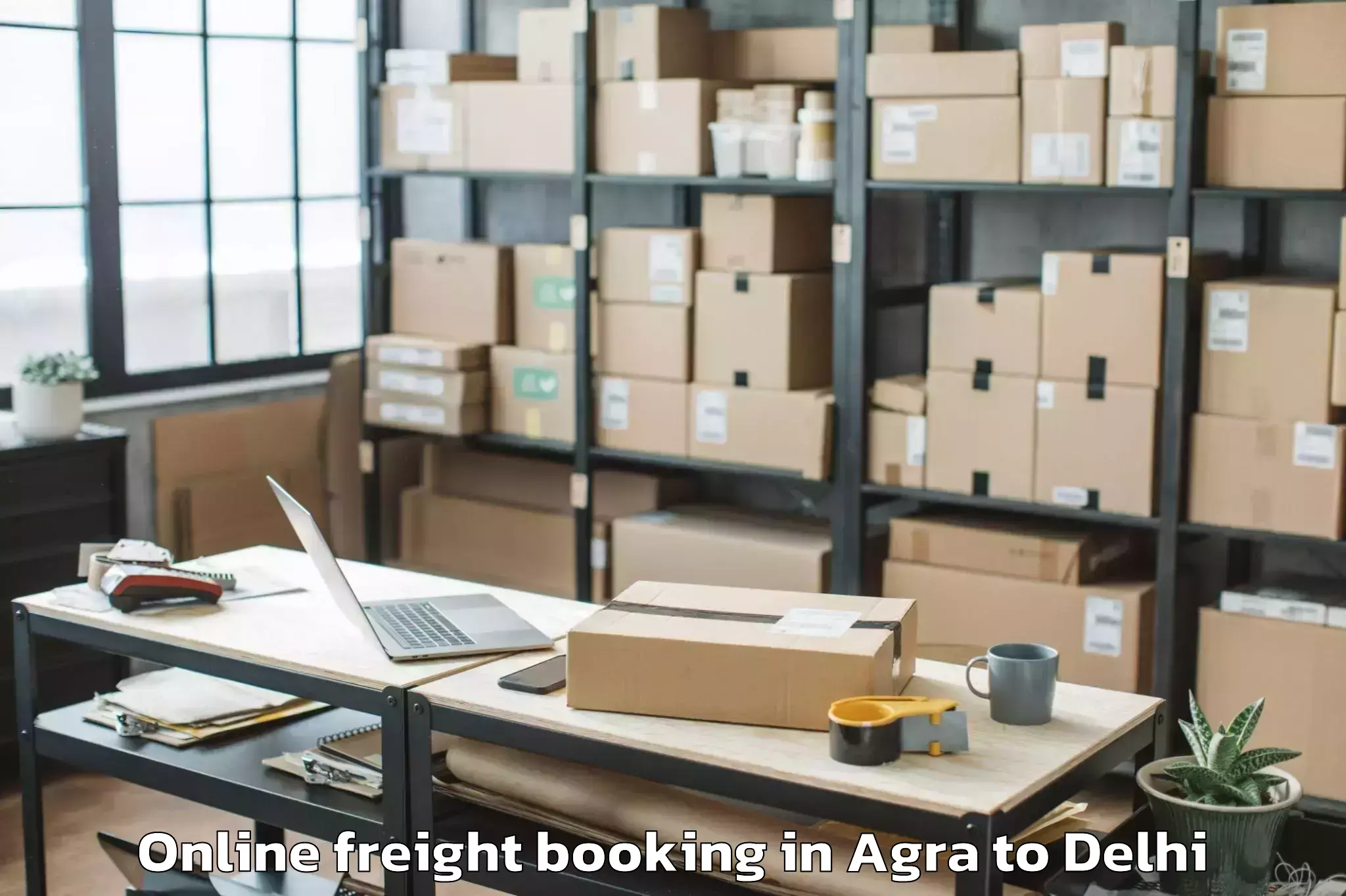 Top Agra to Delhi Airport Del Online Freight Booking Available